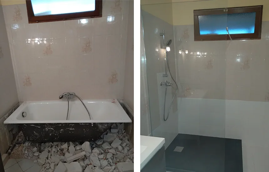rénovation baignoir en douche Chalon-sur-Saône par CRC SolutionsPro