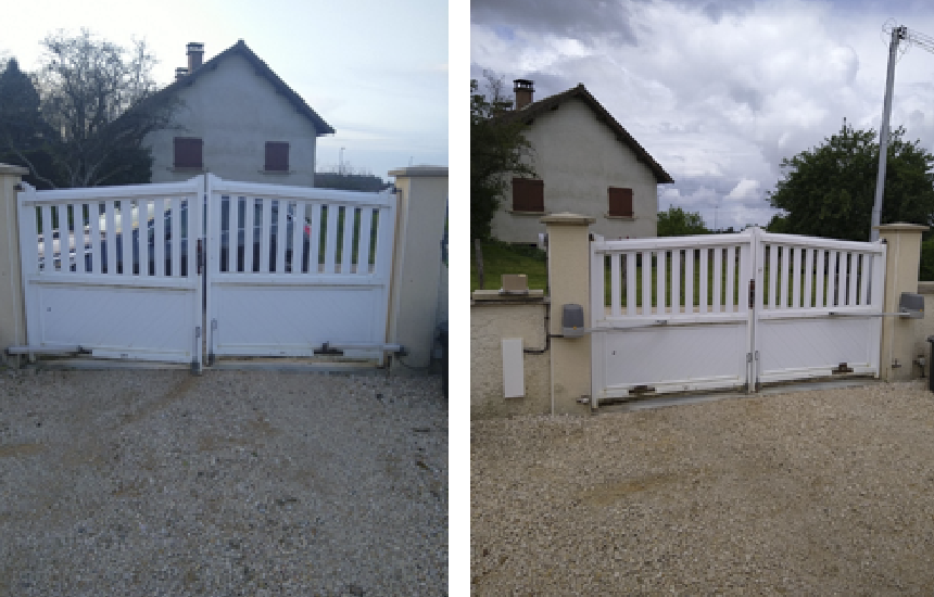 Remplacement moteur portail connecté chalon sur Saône